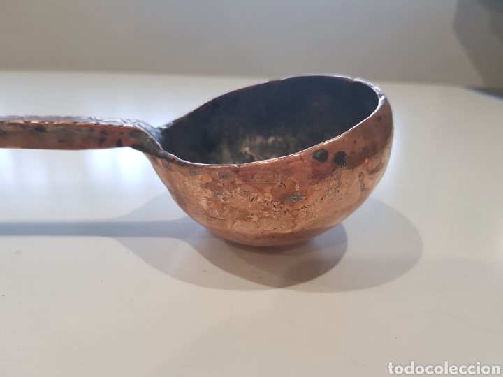 Antig&uuml;edades: Antiguo Cazo de cobre macizo - Foto 8