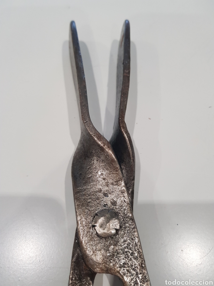 Antig&uuml;edades: Magn&iacute;fica pinza de hierro forjado - Foto 5