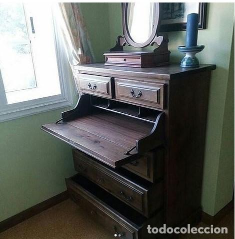 Antig&uuml;edades: COMODA ...ESCRITORIO ...MADERA maciza. - Foto 1