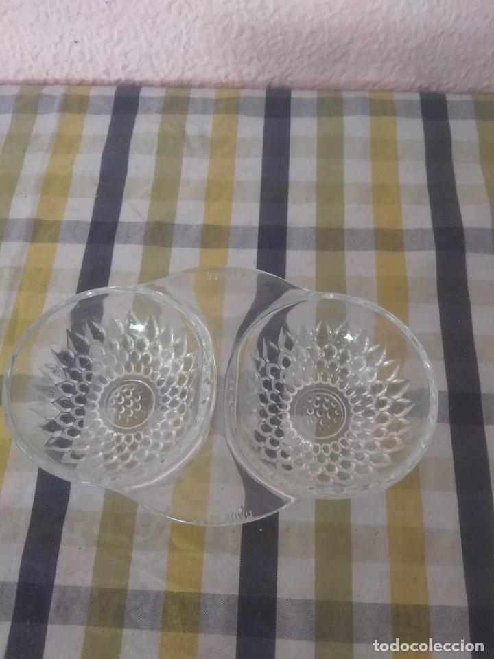 Antig&uuml;edades: Cuenco de cristal con marcajes - Foto 1