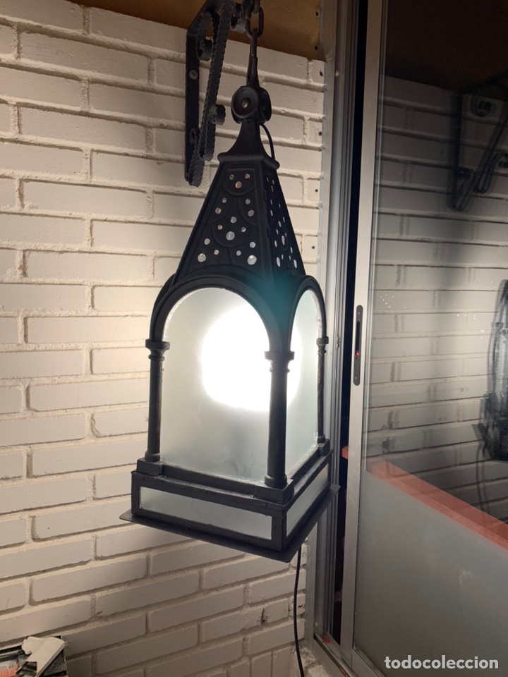 Antig&uuml;edades: farol de forja antiguo - Foto 5