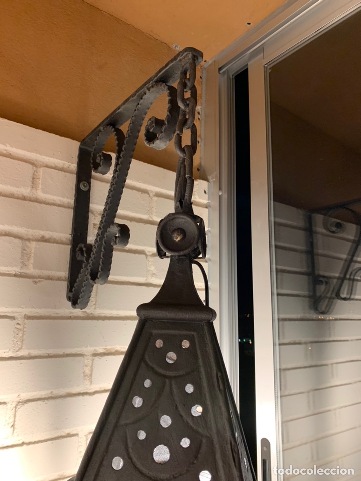 Antig&uuml;edades: farol de forja antiguo - Foto 3