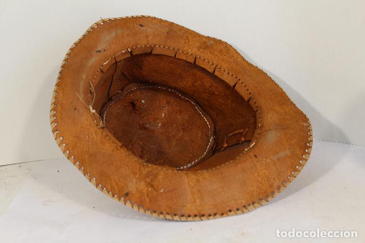 Antig&uuml;edades: sombrero australiano de cuero - Foto 4