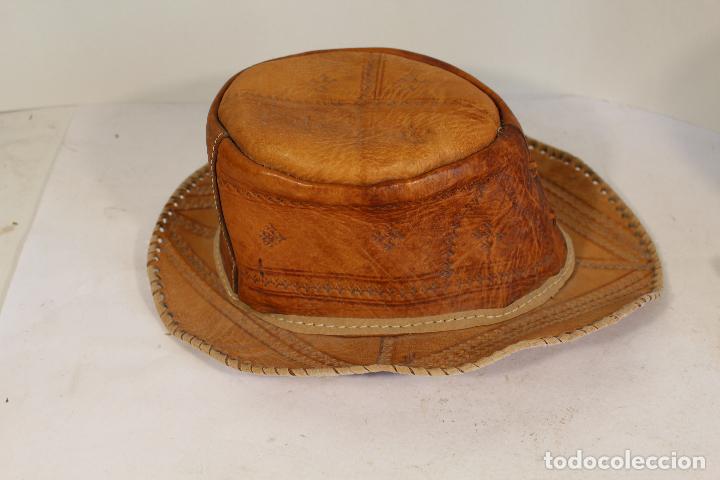 Antig&uuml;edades: sombrero australiano de cuero - Foto 5