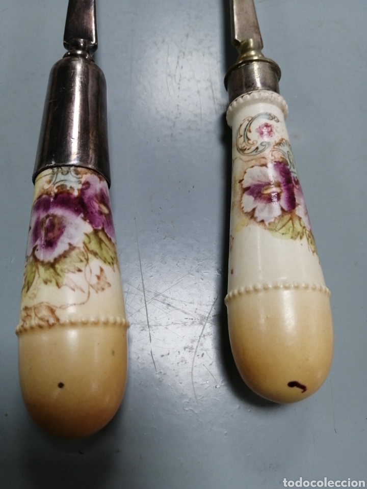Antig&uuml;edades: Dos cubiertos ingleses para servir - Foto 2