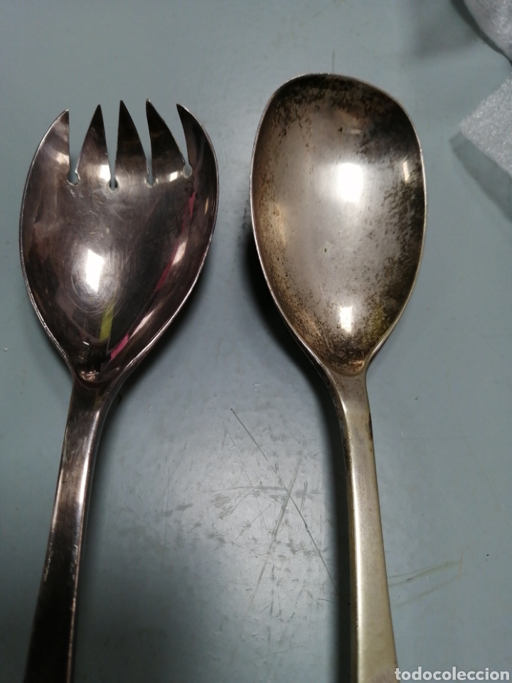 Antig&uuml;edades: Dos cubiertos ingleses para servir - Foto 3
