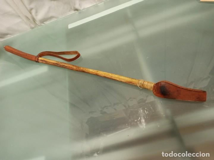 Antig&uuml;edades: FUSTA ARTESANAL PIEL Y TEND&Oacute;N - Foto 4