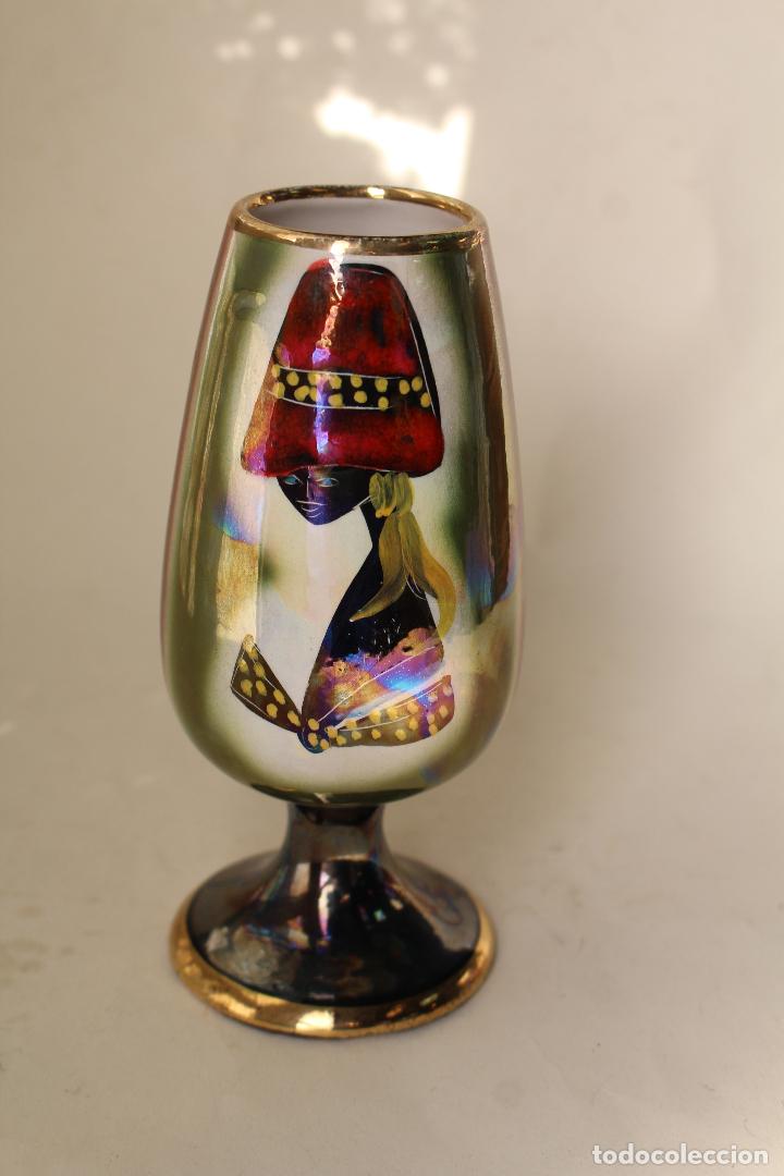 Antig&uuml;edades: copa ceramica reflejo numerada italy - Foto 4