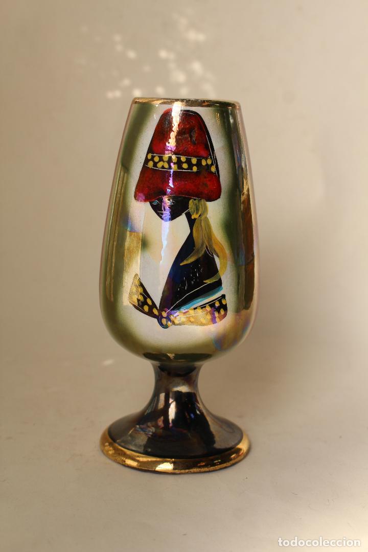 Antig&uuml;edades: copa ceramica reflejo numerada italy - Foto 1