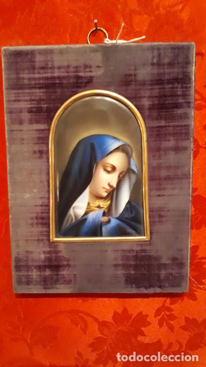 Antig&uuml;edades: PLACA DE PORCELANA SIGLO XIX. - Foto 1
