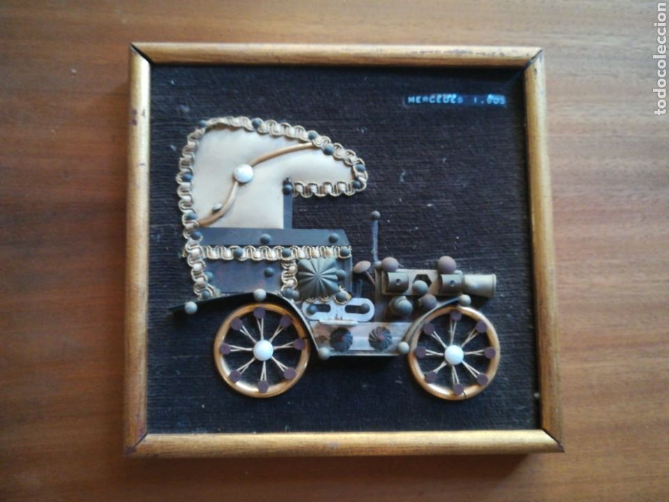 Antig&uuml;edades: Cuadro artesanal Mercedes 1903