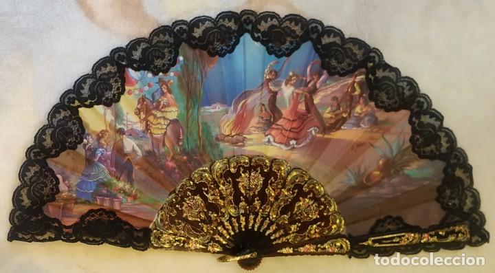 Antig&uuml;edades: Colecci&oacute;n abanicos folcl&oacute;ricos - Foto 3