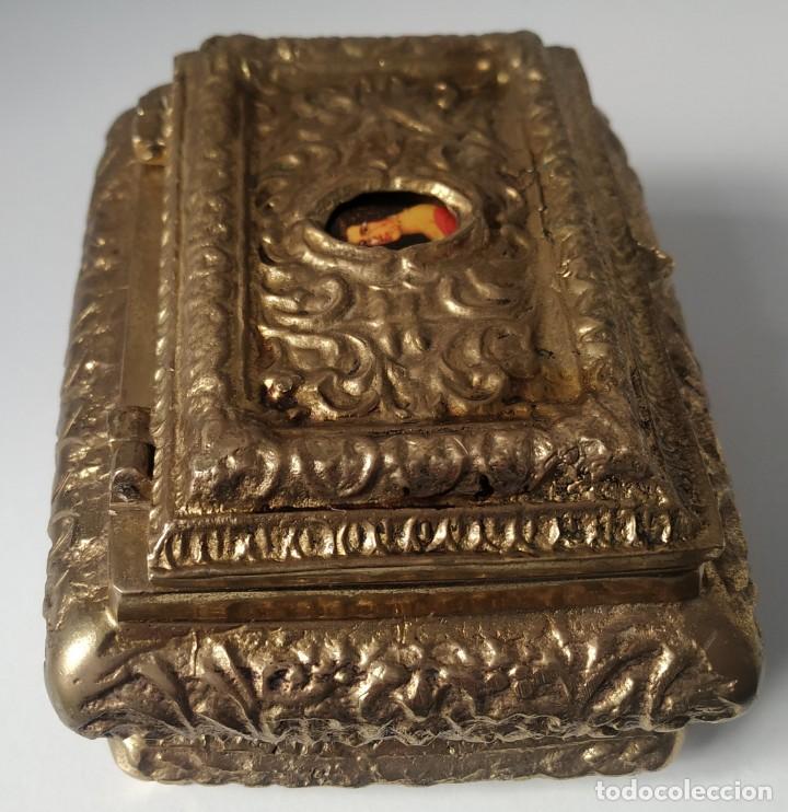 Antig&uuml;edades: Joyero victoriano de bronce - Foto 3