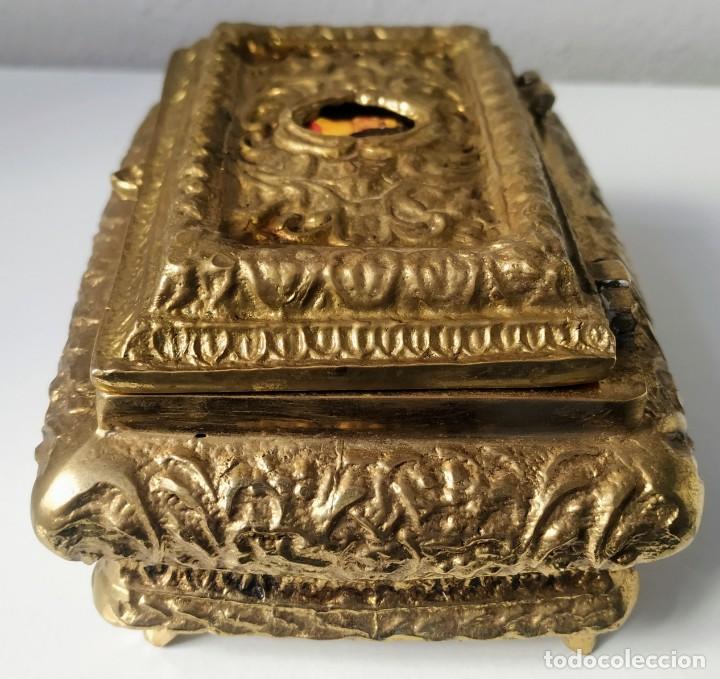 Antig&uuml;edades: Joyero victoriano de bronce - Foto 5