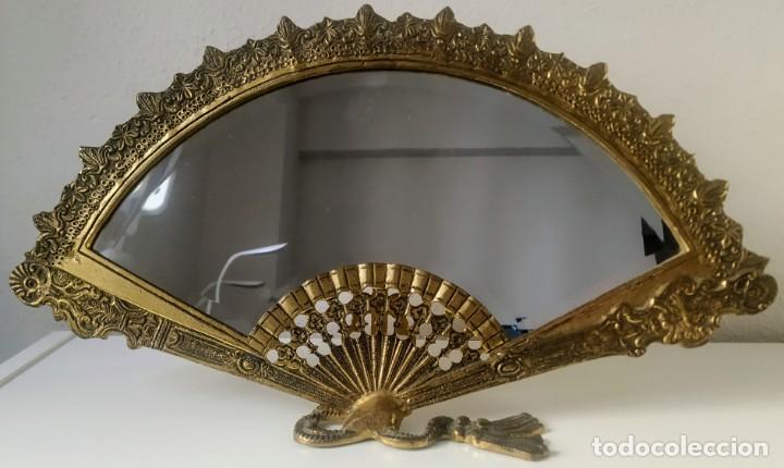 Antig&uuml;edades: Espejo de tocador en bronce - Foto 2