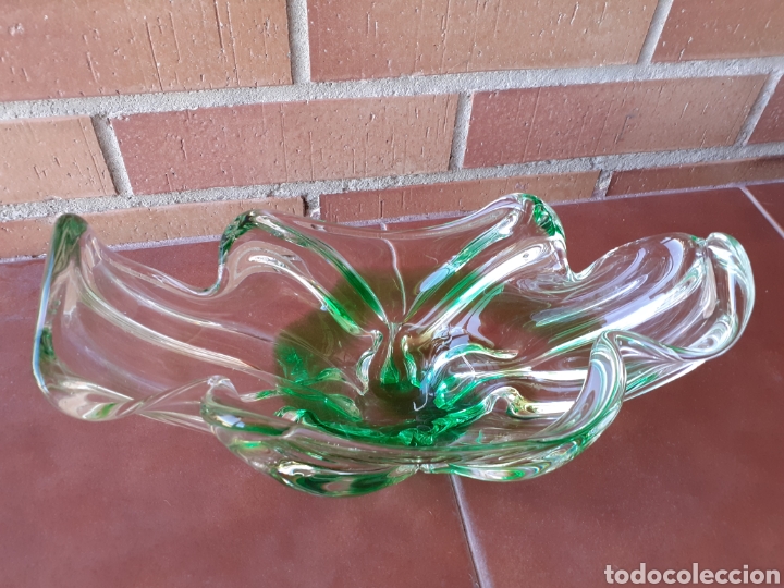 Antig&uuml;edades: Precioso centro de cristal s&oacute;lido de Murano - Foto 2