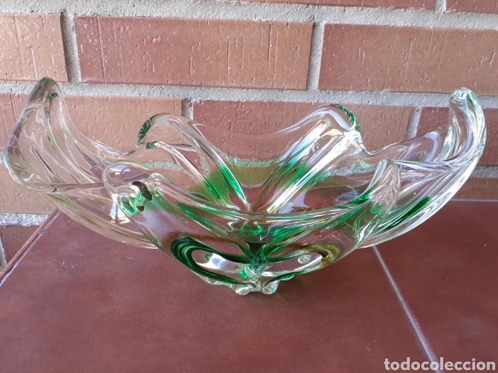 Antig&uuml;edades: Precioso centro de cristal s&oacute;lido de Murano - Foto 1