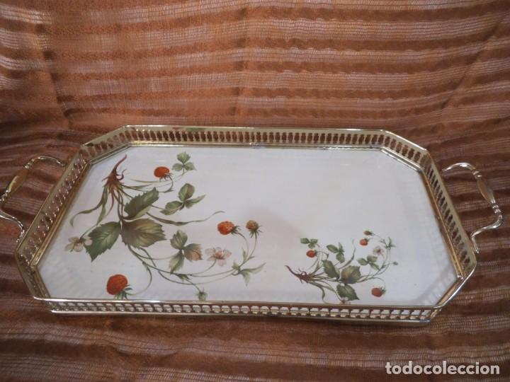 Antig&uuml;edades: BANDEJA DE FLORES REJILLA RECTANGULAR - Foto 1