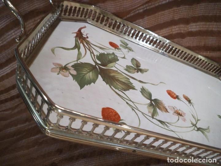 Antig&uuml;edades: BANDEJA DE FLORES REJILLA RECTANGULAR - Foto 3