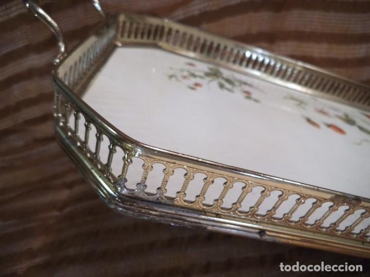 Antig&uuml;edades: BANDEJA DE FLORES REJILLA RECTANGULAR - Foto 4