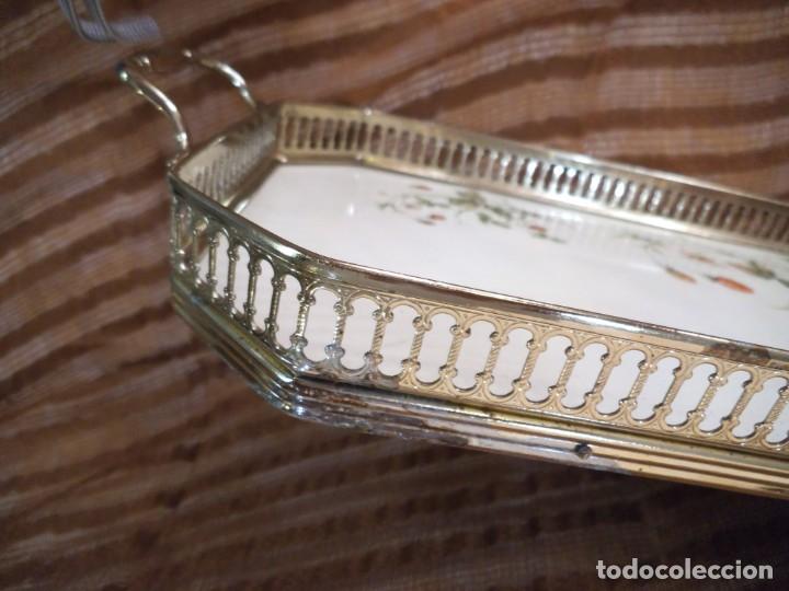 Antig&uuml;edades: BANDEJA DE FLORES REJILLA RECTANGULAR - Foto 5