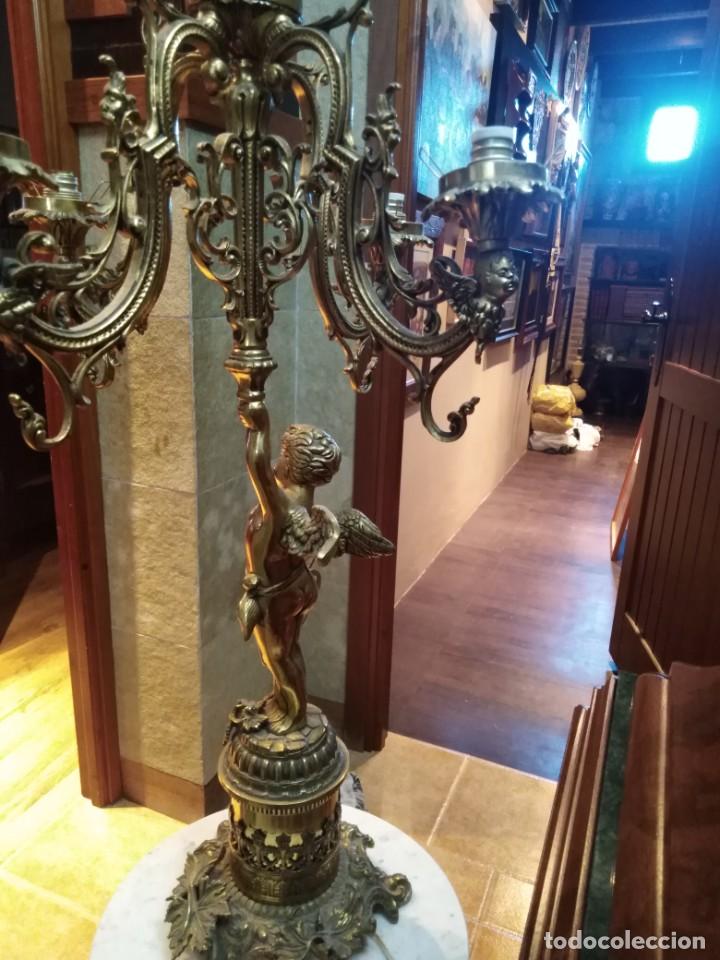 Antig&uuml;edades: L&aacute;mpara candelabro de gran tama&ntilde;o. - Foto 7