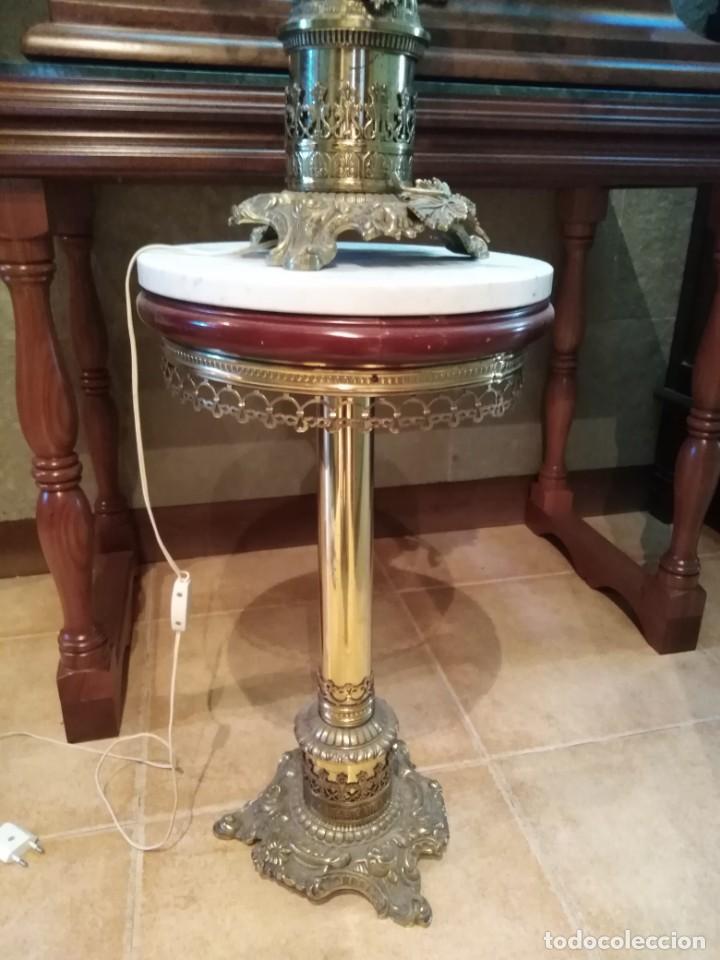 Antig&uuml;edades: L&aacute;mpara candelabro de gran tama&ntilde;o. - Foto 10