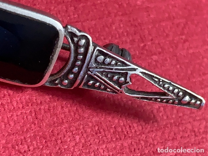 Antig&uuml;edades: Broche de plata y onix - Foto 5