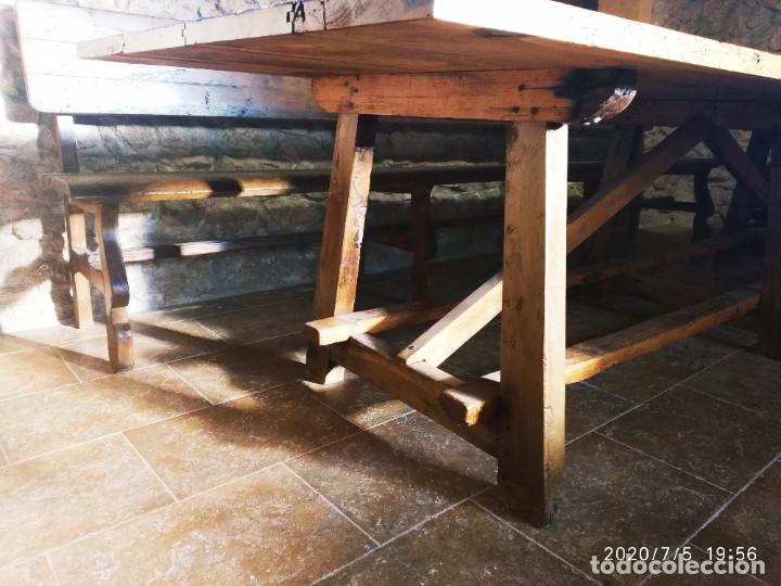 Antig&uuml;edades: Mesa de madera, m&aacute;s de 3 metros de largo. - Foto 7