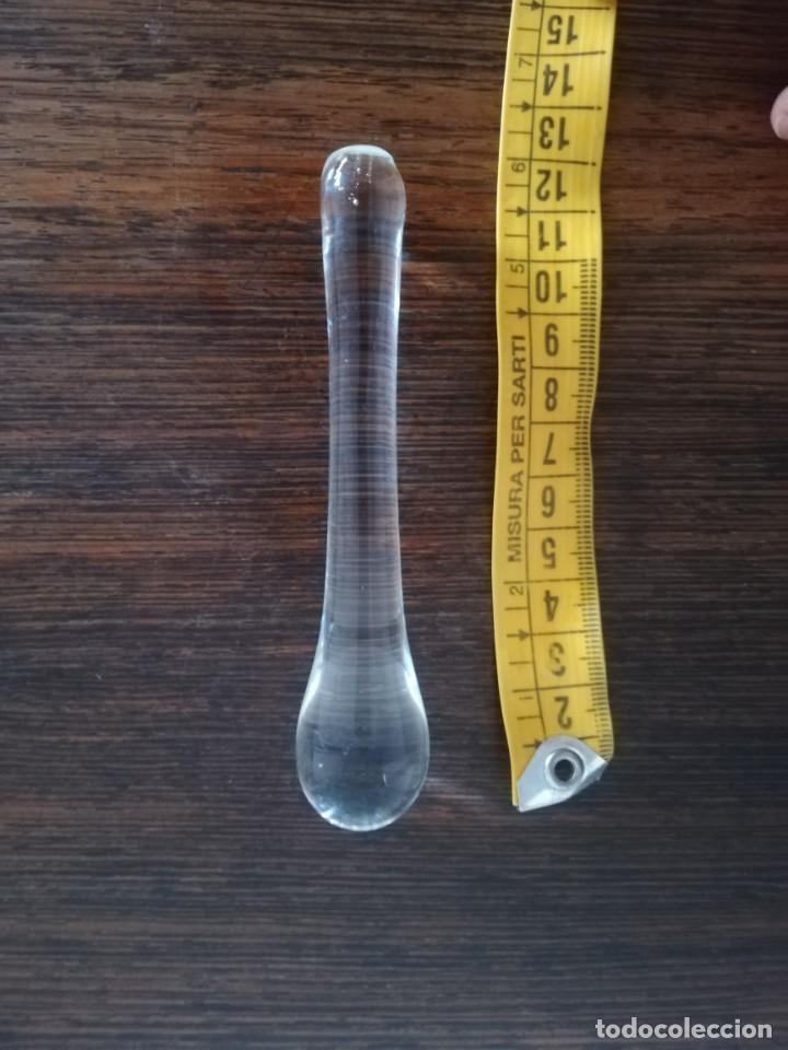 Antig&uuml;edades: Mano para mortero de cristal - Foto 3
