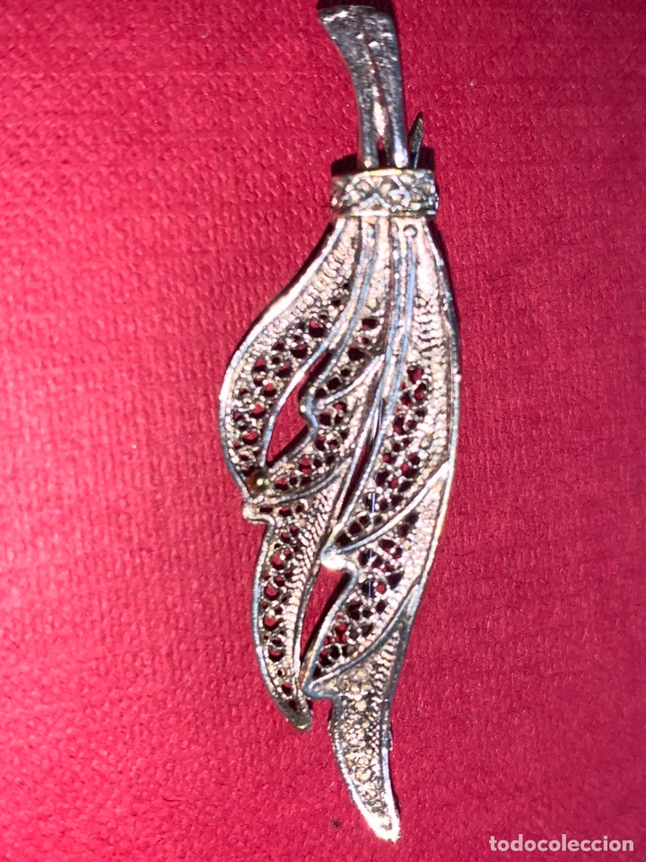 Antig&uuml;edades: Lindo broche en filigrana de plata - Foto 2