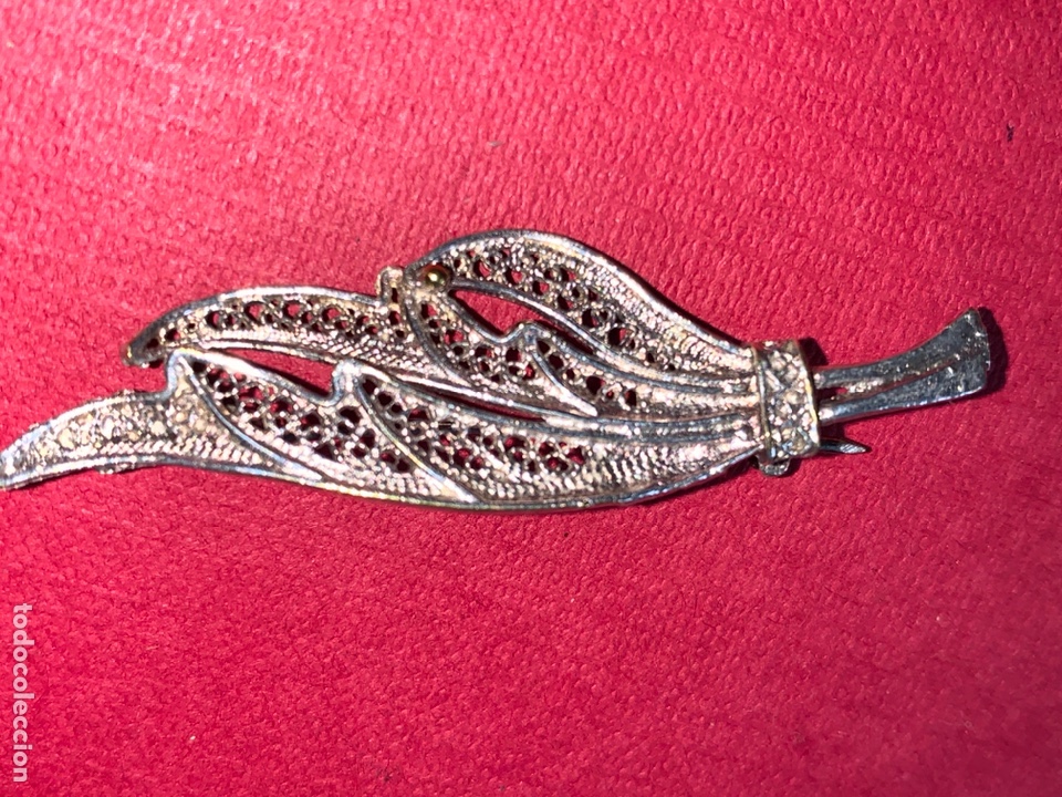 Antig&uuml;edades: Lindo broche en filigrana de plata - Foto 3