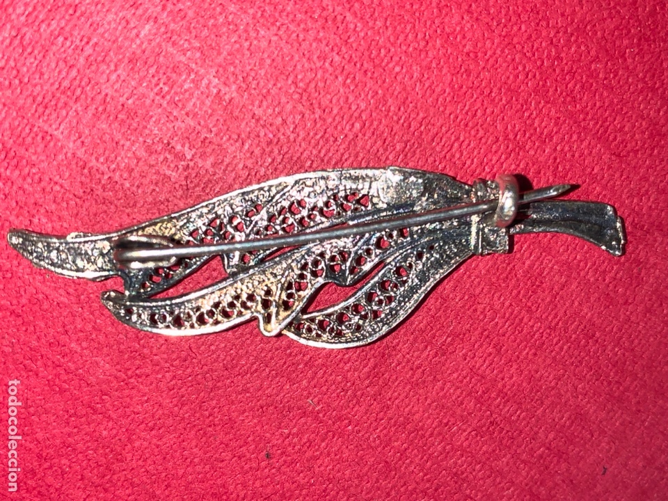 Antig&uuml;edades: Lindo broche en filigrana de plata - Foto 5