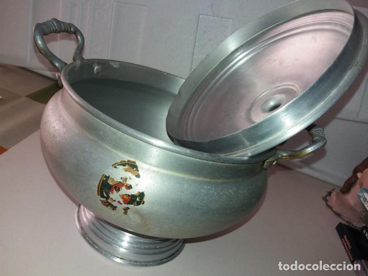 Antig&uuml;edades: ANTIGUA SOPERA DE ALUMINIO. - Foto 6