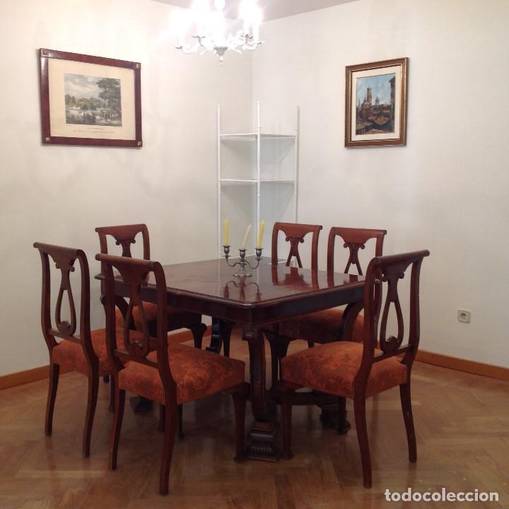 Antig&uuml;edades: Comedor (mesa y 6 sillas) - Foto 3