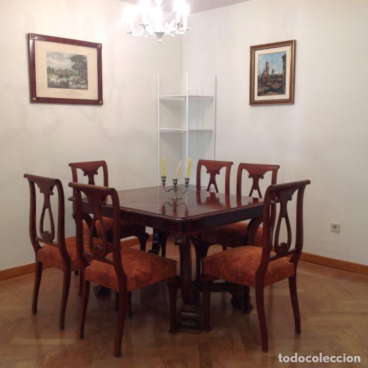 Antig&uuml;edades: Comedor (mesa y 6 sillas) - Foto 7