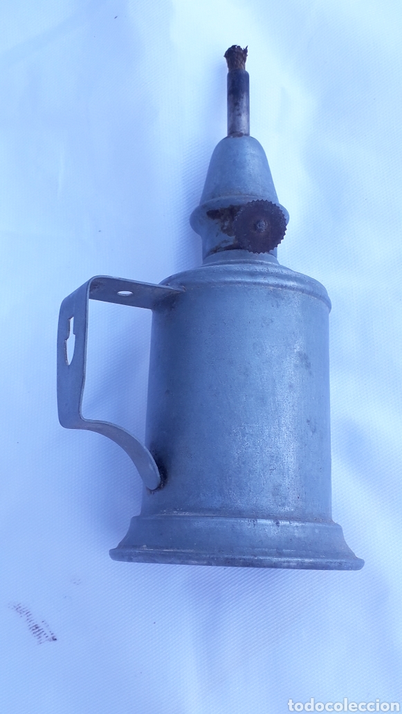 Antig&uuml;edades: Lampara de aceite antigua - Foto 4