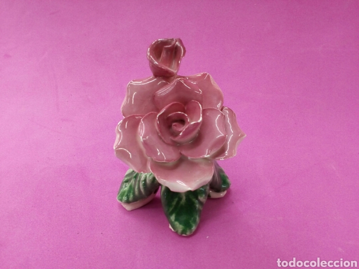Oggetti Antichi: Rosa de porcelana ,a&ntilde;os 1970