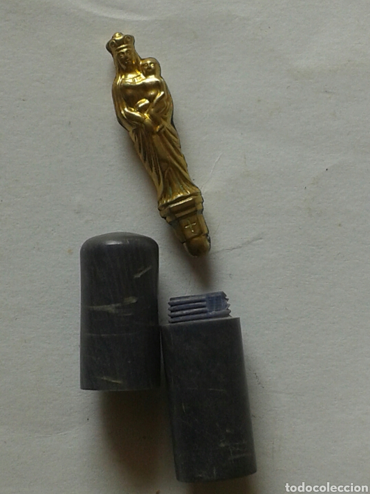 Antig&uuml;edades: CAPSULA - RELIGIOSA - VIRGEN - 5, 5cm. - - Foto 2
