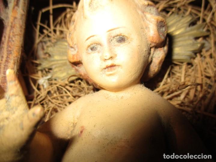 Antig&uuml;edades: ni&ntilde;o Jes&uacute;s de cuna de Olot - Foto 3
