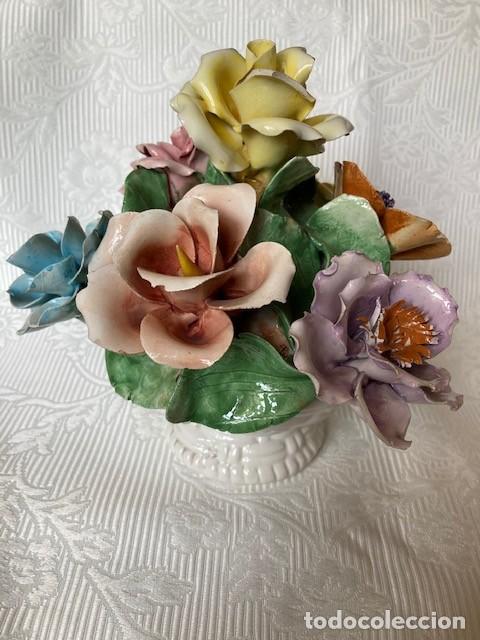 Antig&uuml;edades: Cesto de flores Bassano (Italia)