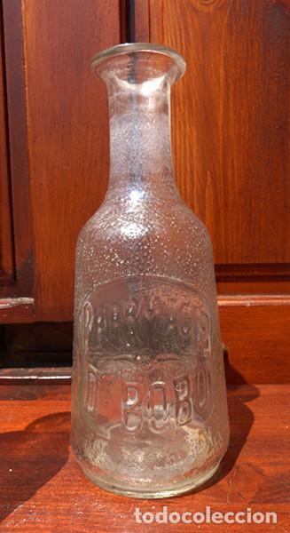 Antig&uuml;edades: Botella de farmacia de cristal - Foto 2