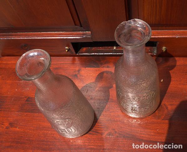 Antig&uuml;edades: Botella de farmacia de cristal - Foto 4