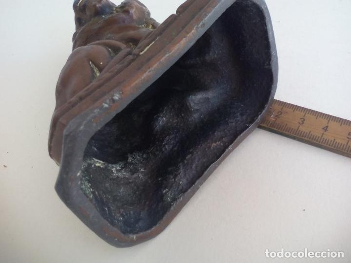 Antig&uuml;edades: Figura de leon, en bronce o lat&oacute;n - Foto 5