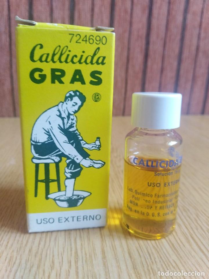 Antig&uuml;edades: Antiguo bote cristal callicida gras (593) - Foto 1