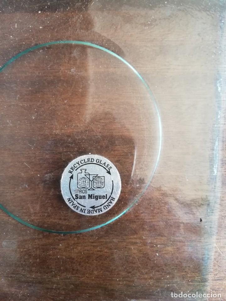 Antig&uuml;edades: Bandeja cristal San Miguel - Foto 2