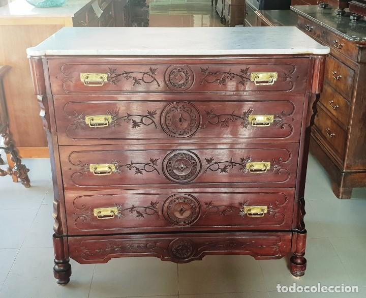 Antig&uuml;edades: C&oacute;moda Ditada de caoba - Foto 1
