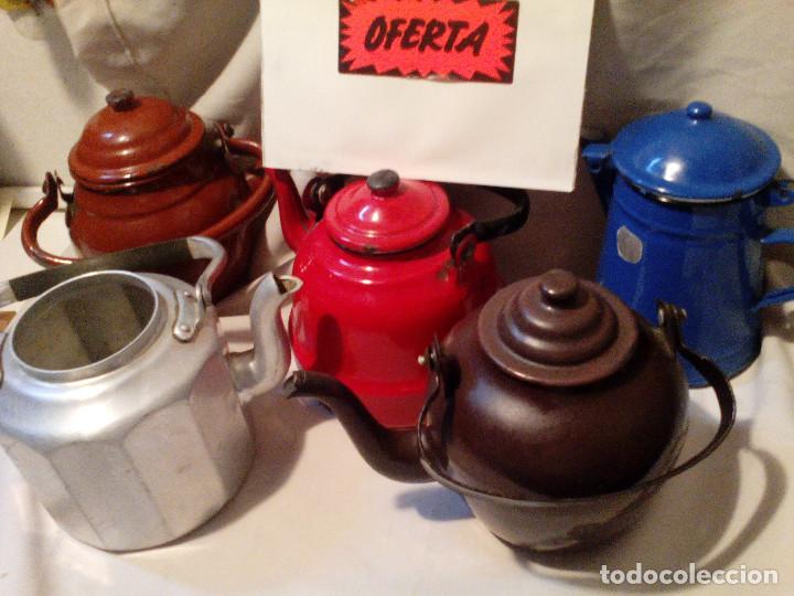 antiguas cafeteras esmaltadas varios colores - Comprar Utensilios del Hogar  Antiguos en todocoleccion - 211754696