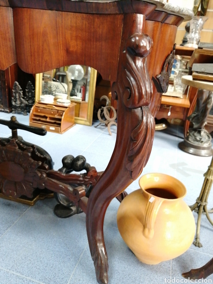 Antig&uuml;edades: Consola isabelina caoba - Foto 6