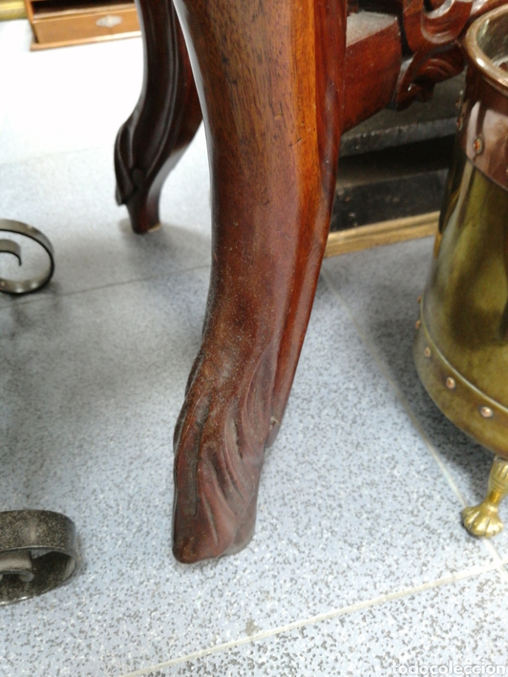 Antig&uuml;edades: Consola isabelina caoba - Foto 8